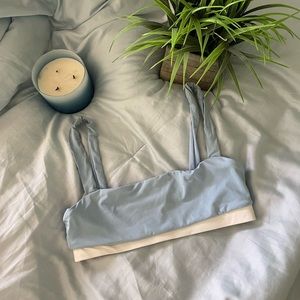 Onia Baby Blue Bikini Top